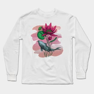 The Lotus - pink Long Sleeve T-Shirt